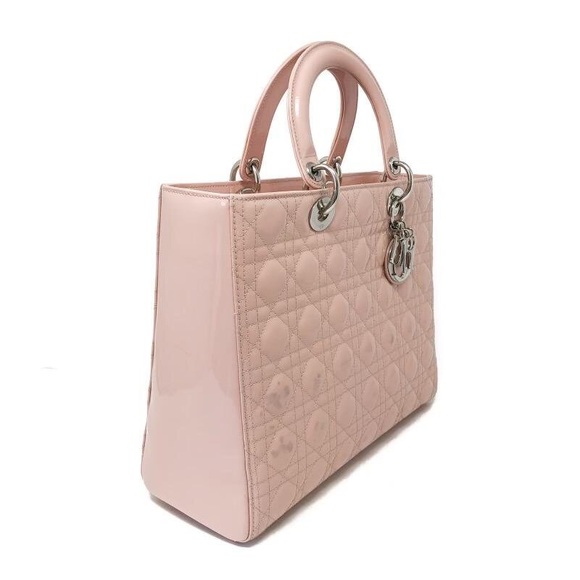 Christian Dior Patent Large Lady Dior Pink - Picture 2 of 11